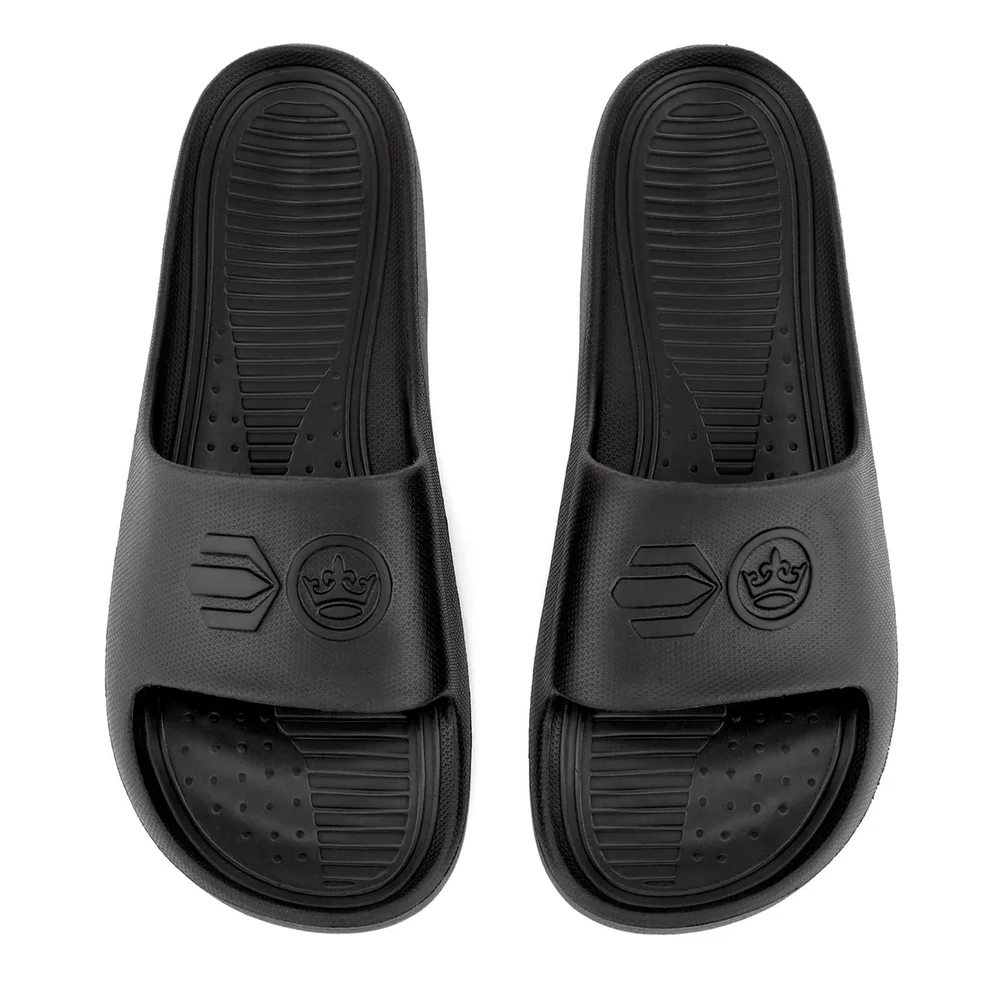 Crosshatch Men's Oreti Sliders - Black - UK 6-7 - Zwart Afbeelding 1