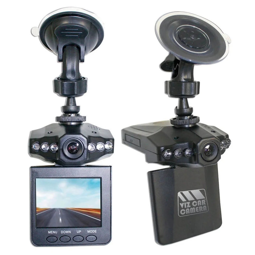 Viz Car 1080p 2.5 Inch Colour LCD Dash Cam with 270 Degree View - Black Afbeelding 1