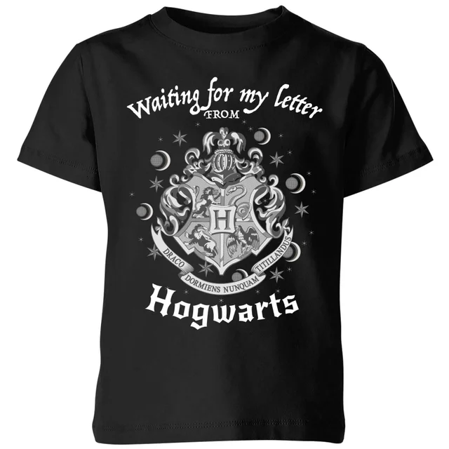 Harry Potter Waiting For My Letter Kinder T-shirt - Zwart