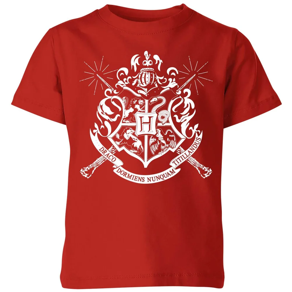 Harry Potter Hogwarts Kinder T-shirt - Rood - 98/104 (3-4 jaar) Afbeelding 1
