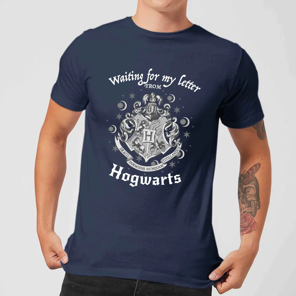 Harry Potter Waiting For My Letter T-shirt - Navy - S Afbeelding 1