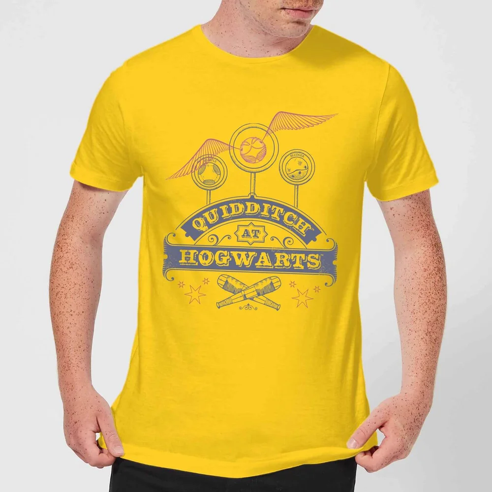 Harry Potter Quidditch at Hogwarts T-shirt - Geel - S Afbeelding 1