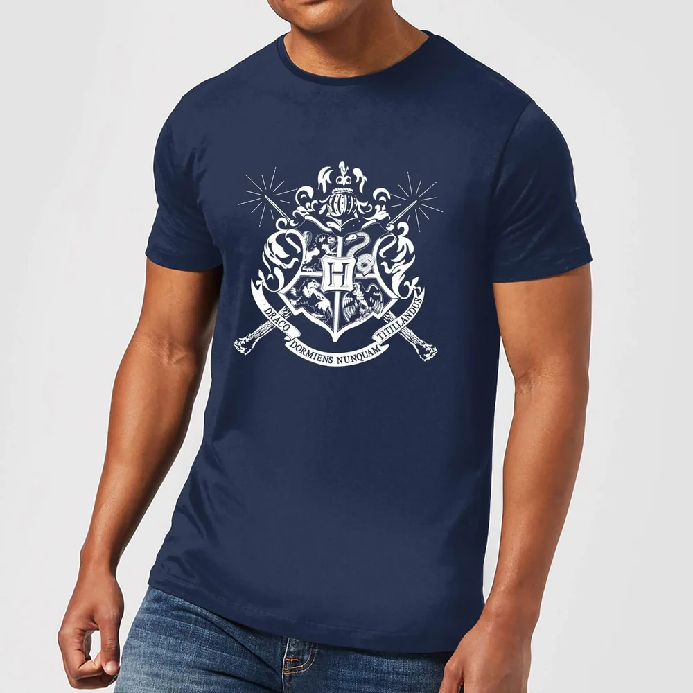 Harry Potter Hogwarts T-shirt - Navy - S Afbeelding 1