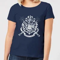 Harry Potter Hogwarts Dames T-shirt - Navy