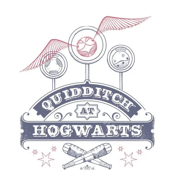 Harry Potter Quidditch at Hogwarts Dames T-shirt - Wit