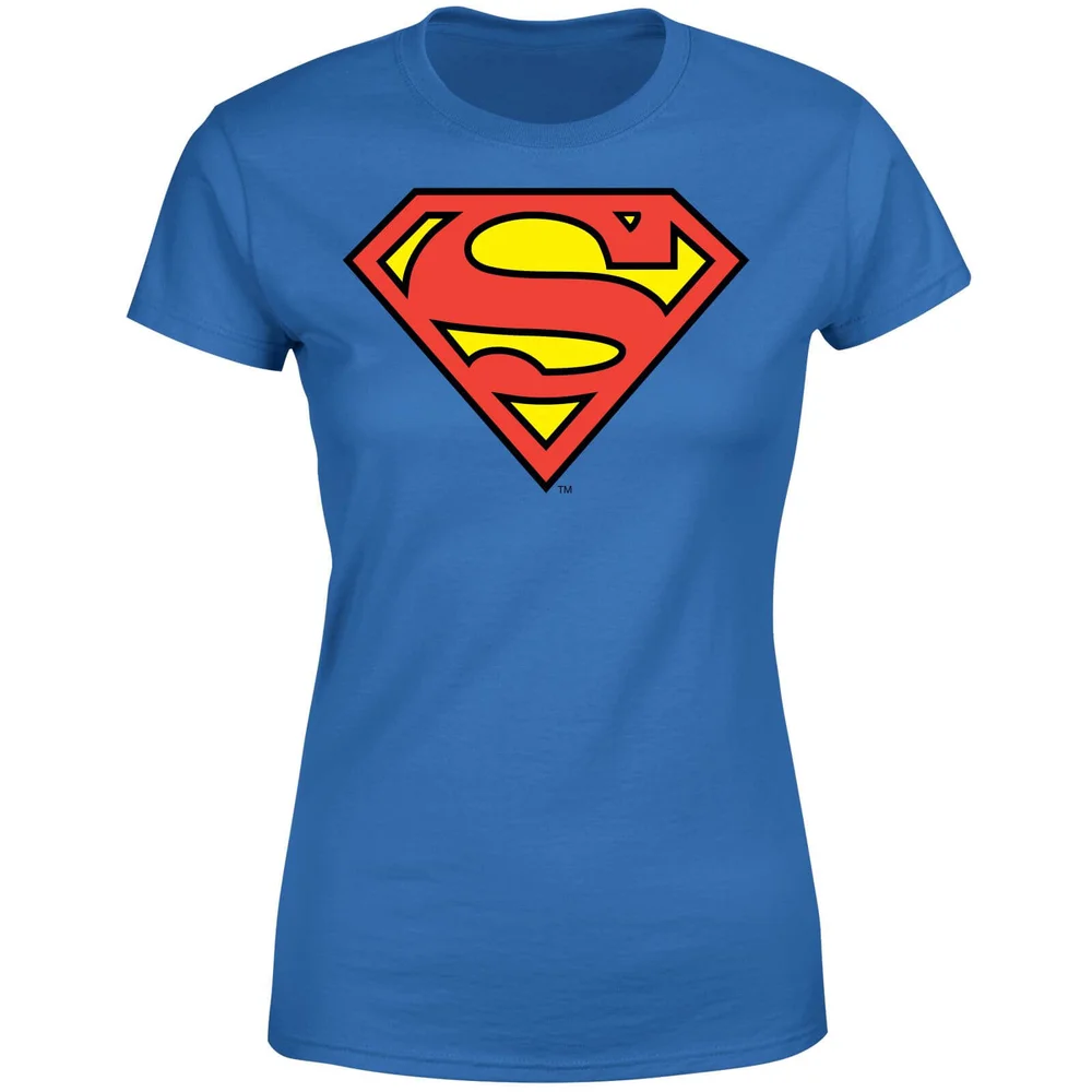 DC Originals Official Superman Shield Dames T-shirt - Blauw - S Afbeelding 1
