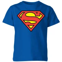 DC Originals Official Superman Shield Kinder T-shirt - Blauw