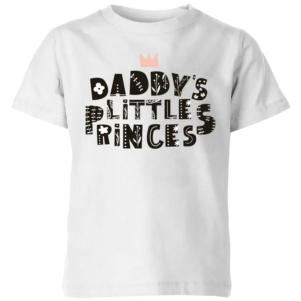 My Little Rascal Daddy's Little Princess Kids' T-Shirt - White - 98/104 (3-4 jaar) - Wit Afbeelding 1