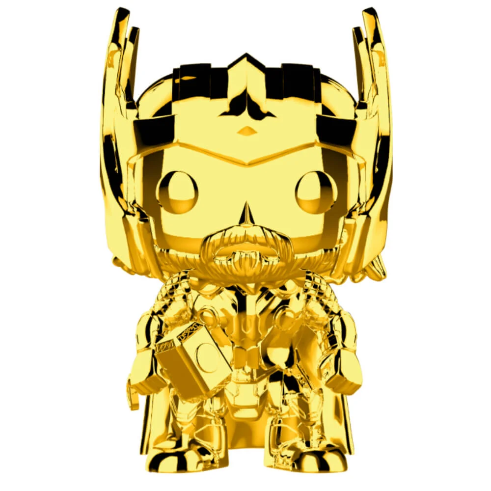 Marvel Studios 10th Anniversary Thor Gold Chrome Funko Pop! Figuur Afbeelding 1