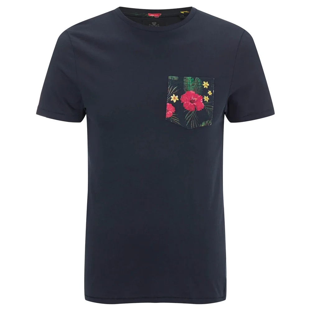 Threadbare Men's Townsend Pocket T-Shirt - Navy - S - Navy blauw Afbeelding 1