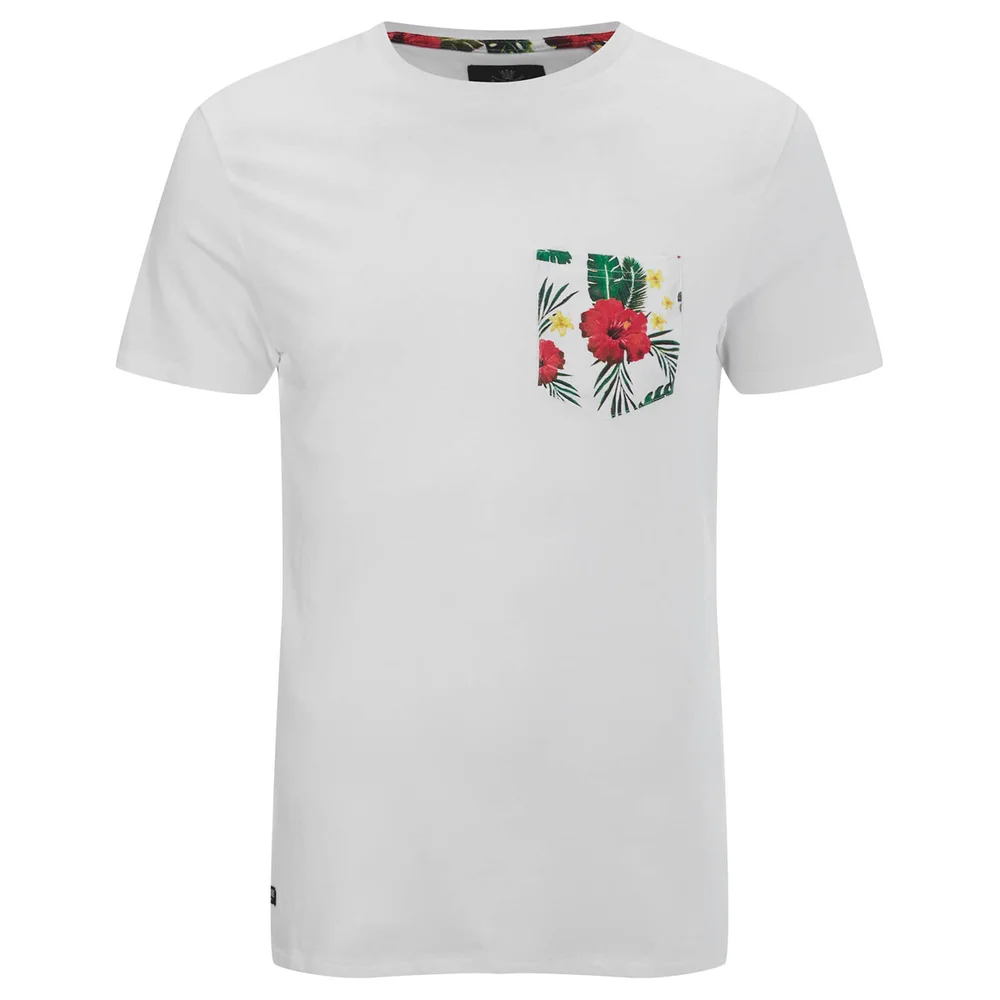 Threadbare Men's Townsend Pocket T-Shirt - White - S - Wit Afbeelding 1