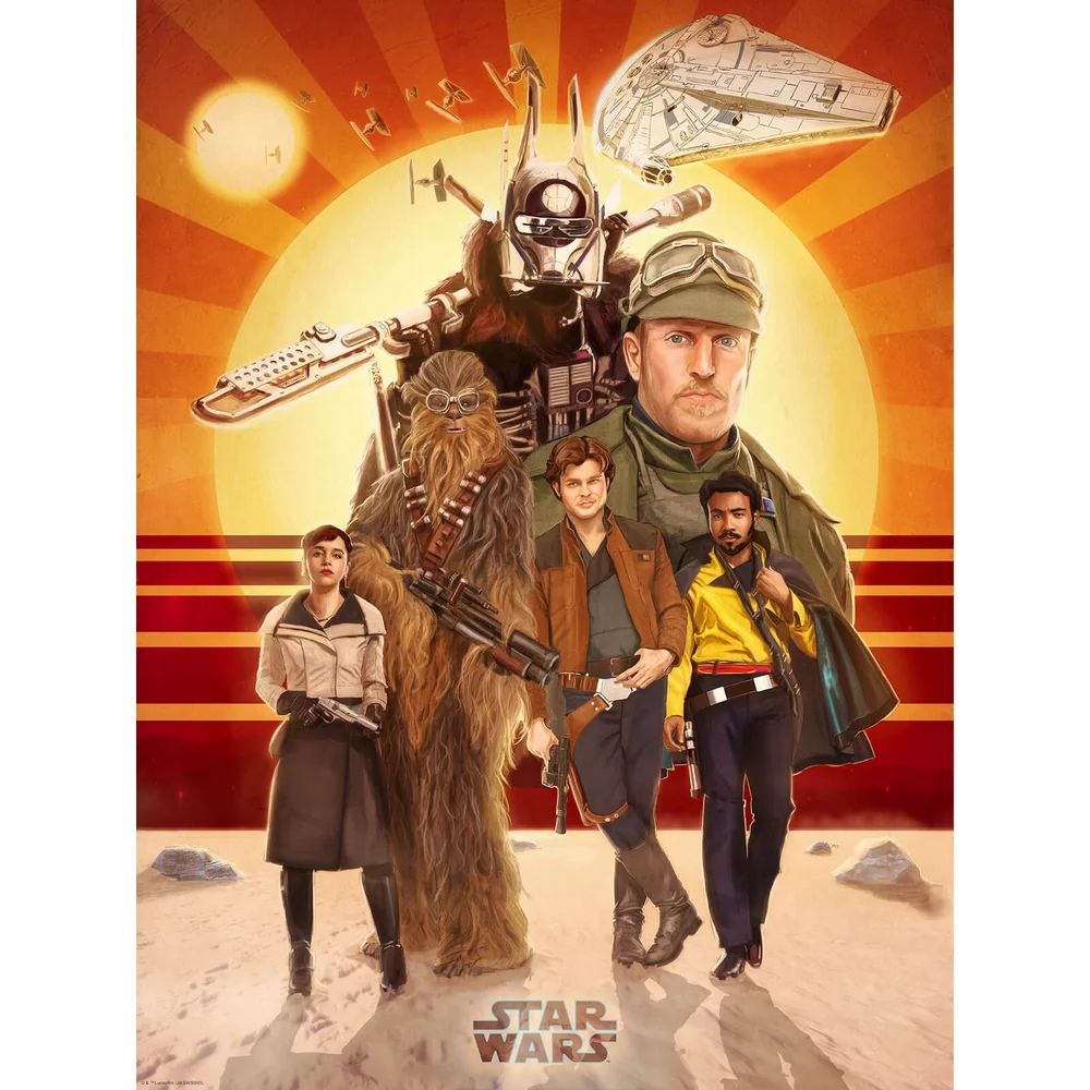 Star Wars Solo "Buckle Up" Zavvi UK Exclusive Print door Teddy Wright IV Afbeelding 1