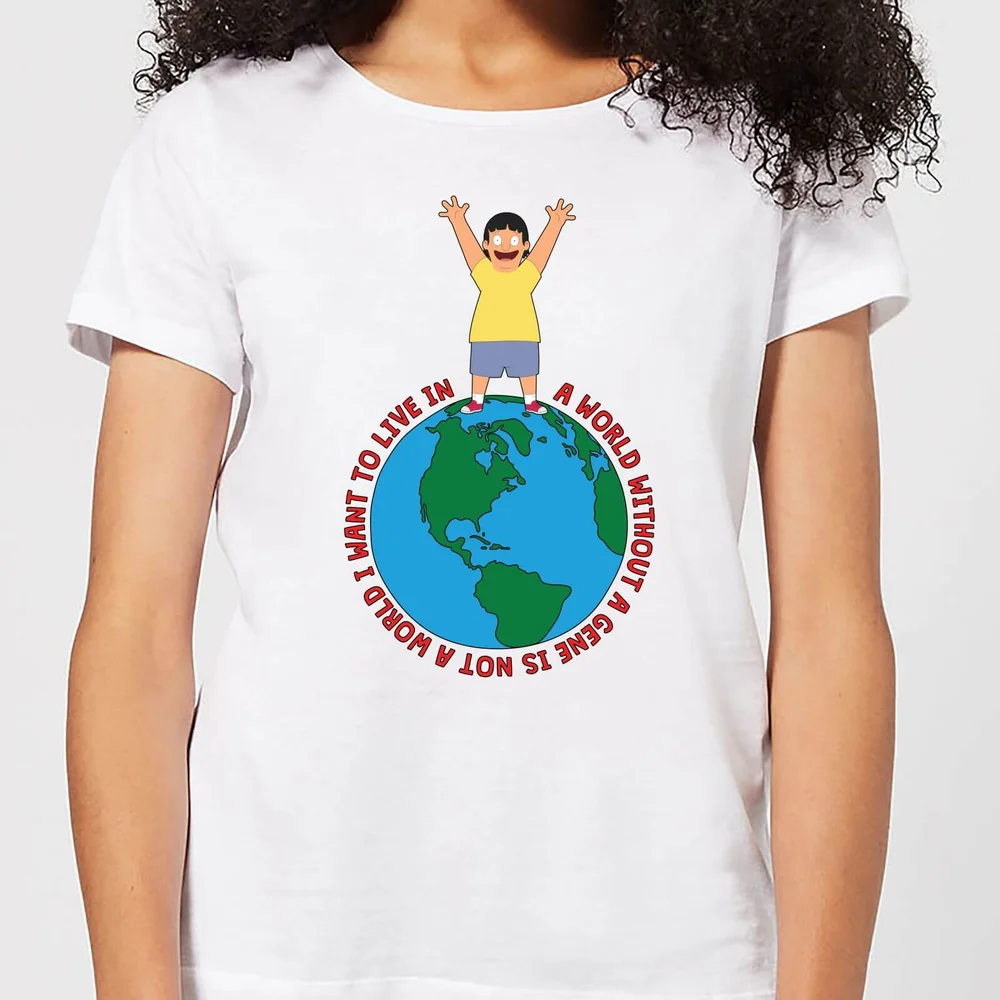 Bobs Burgers A World Without A Gene Dames T-shirt - Wit - XS - Wit Afbeelding 1