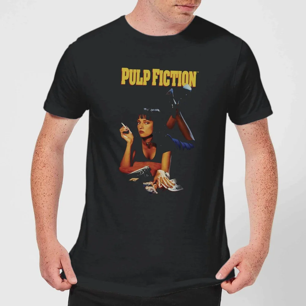 Pulp Fiction Poster T-shirt - Zwart - S - Zwart Afbeelding 1