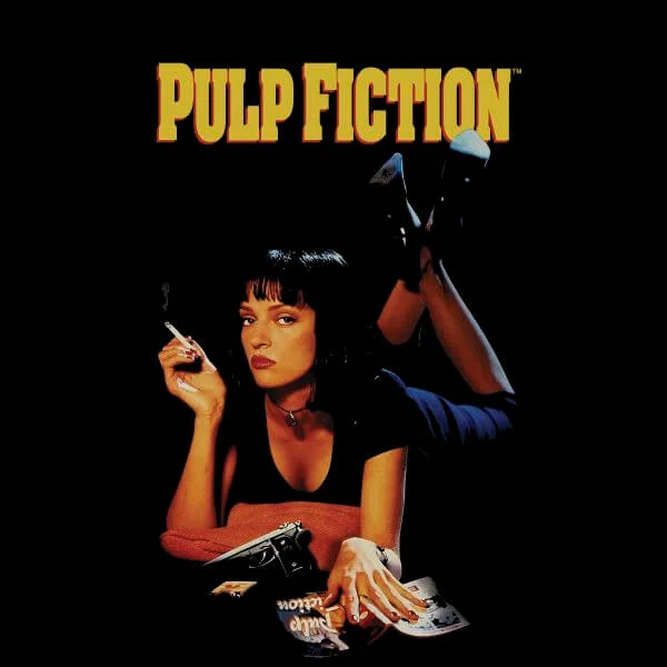 Pulp Fiction Poster Dames T-shirt - Zwart