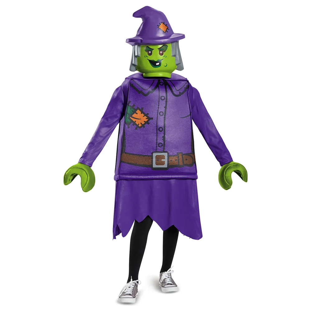 LEGO Iconic Kids Witch Classic Halloween Fancy Dress - White - S/4-6 Years - Wit Afbeelding 1