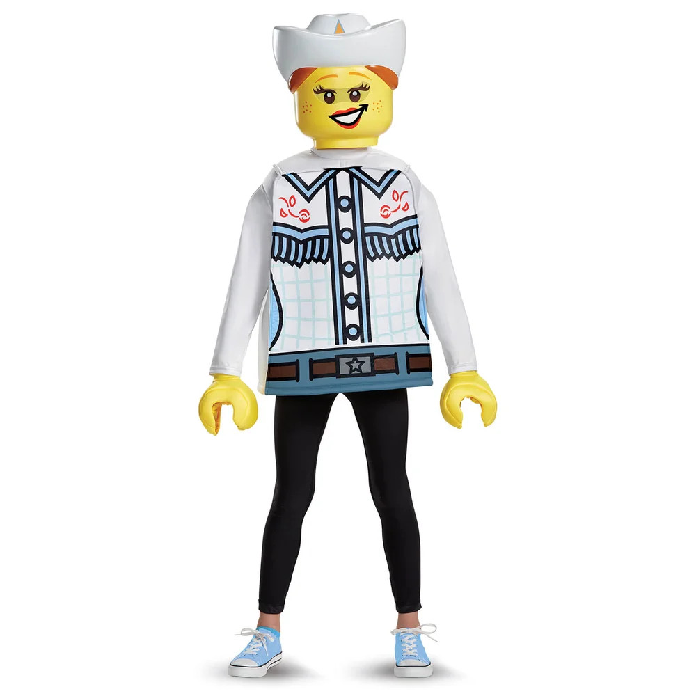 LEGO Iconic Kids Cowgirl Classic Fancy Dress - White - S/4-6 Years - Wit Afbeelding 1