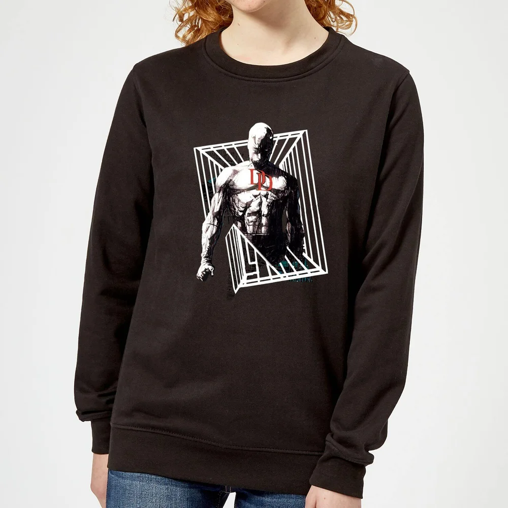Marvel Knights Daredevil Cage Dames Trui - Zwart - S Afbeelding 1