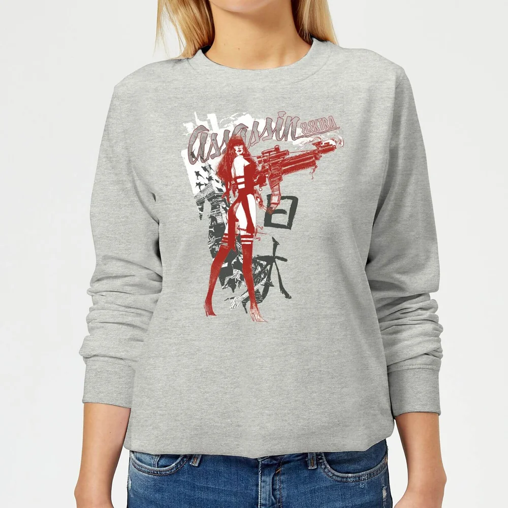 Marvel Knights Elektra Assassin Dames Trui - Grijs - 3XL - Grijs Afbeelding 1