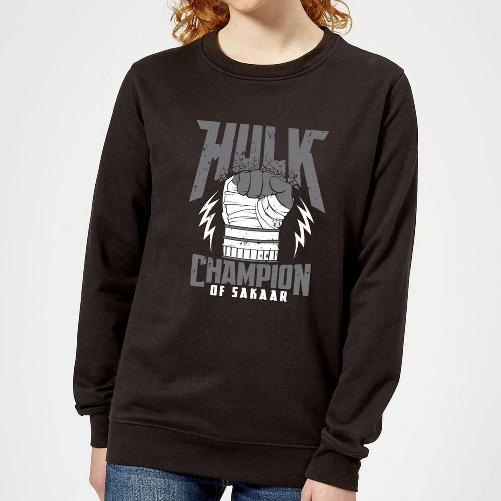 Marvel Thor Ragnarok Hulk Champion Dames Trui - Zwart - S Afbeelding 1