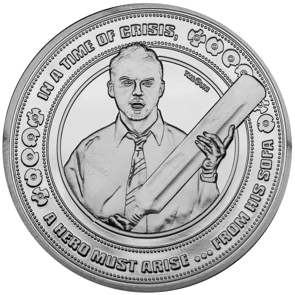 Shaun of the Dead Collector's Limited Edition munt: Zilver variant Afbeelding 1