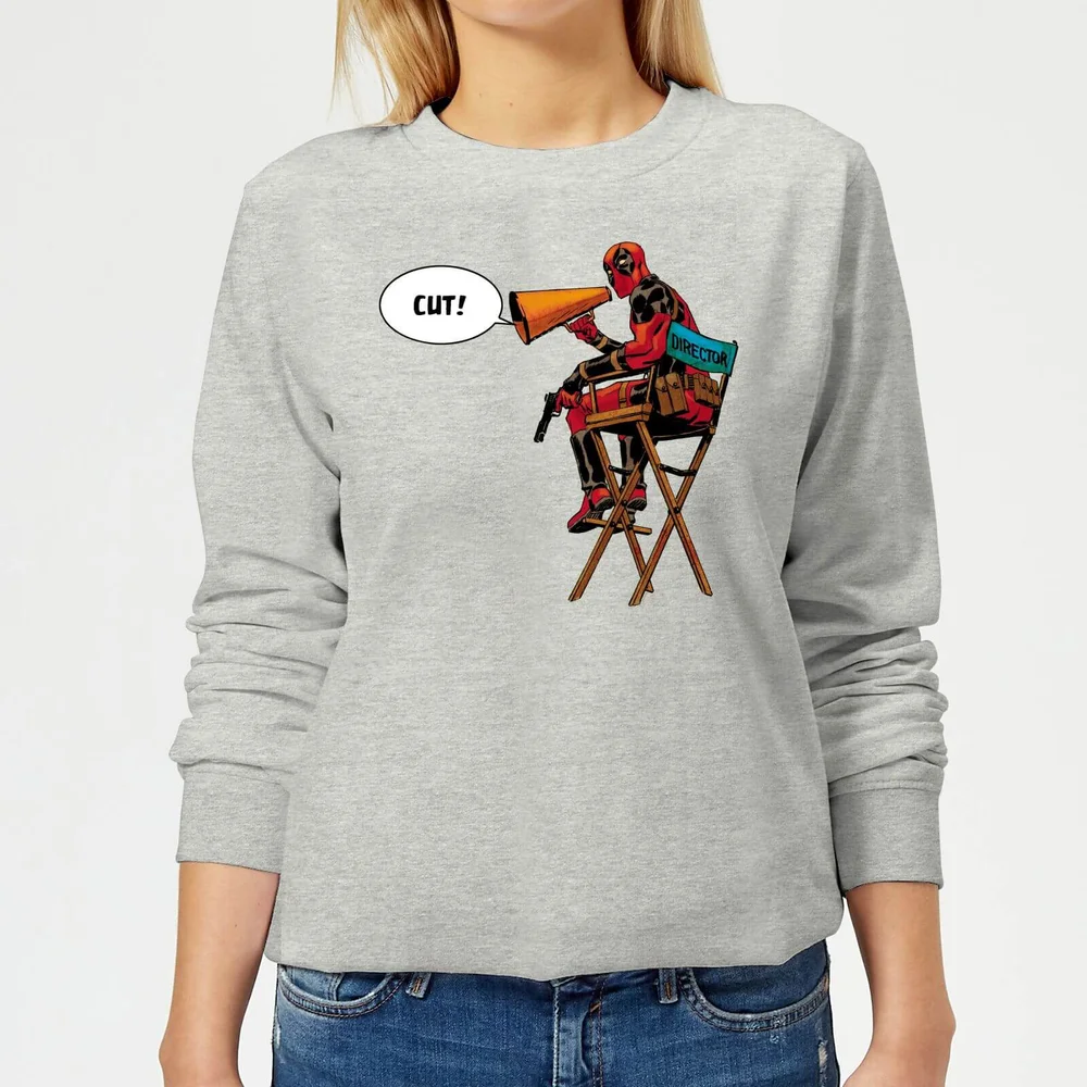 Marvel Deadpool Director Cut Dames Trui - Grijs - 3XL - Grijs Afbeelding 1