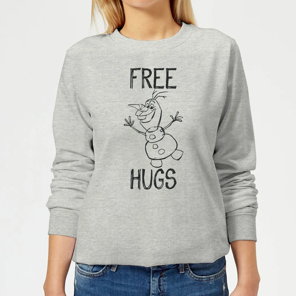 Frozen Olaf Free Hugs Dames Trui - Grijs - 3XL Afbeelding 1
