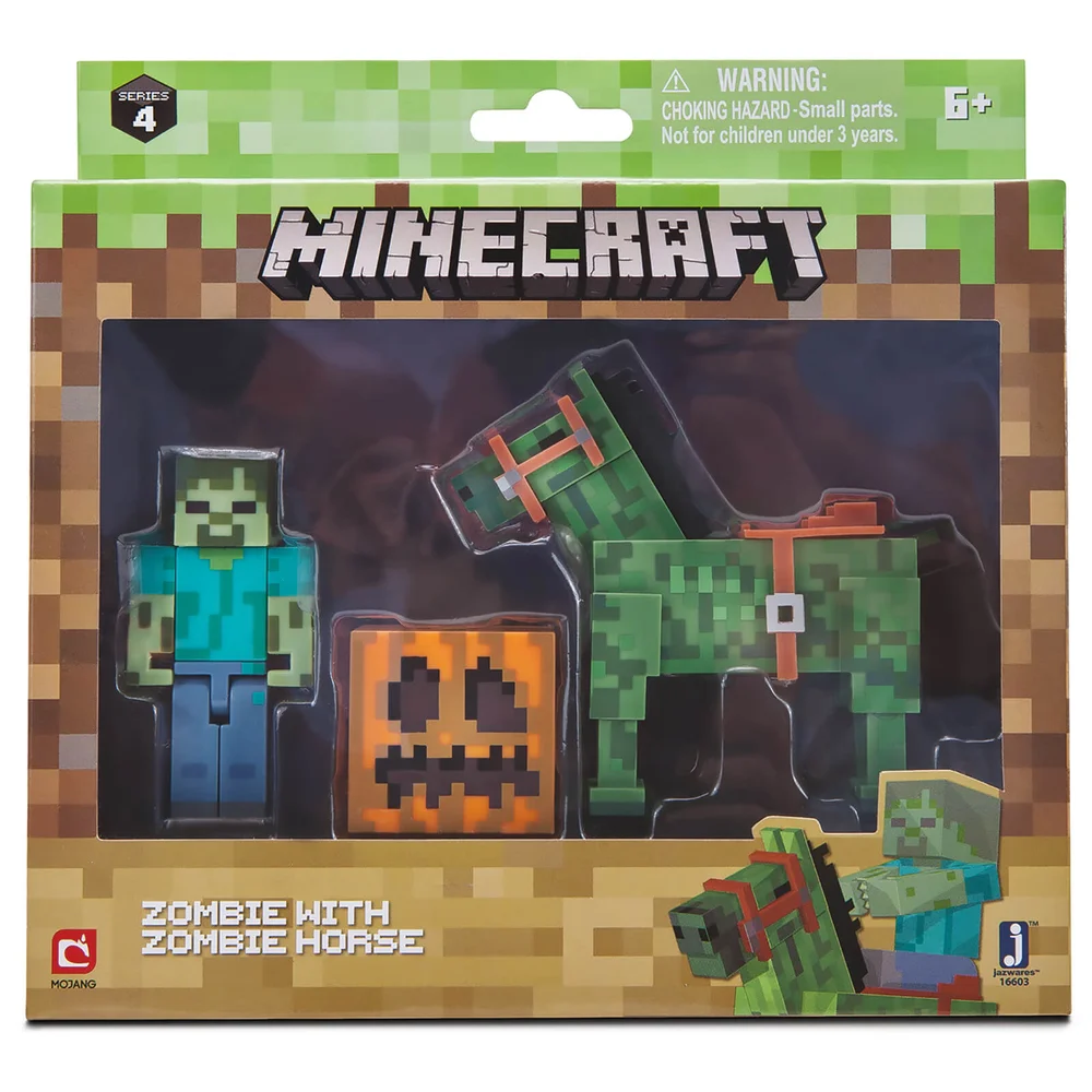 Minecraft Zombie with Zombie Horse Set Afbeelding 1