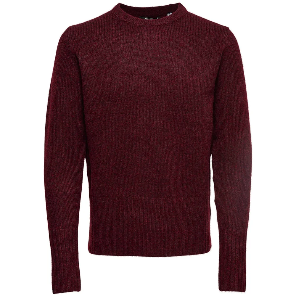 Only & Sons Men's Patrick Premium Jumper - Cabernet - S - Rood Afbeelding 1