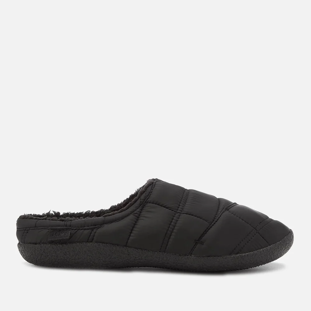 TOMS Men's Berkeley Quilted Slippers - Black - UK 7 - Zwart Afbeelding 1