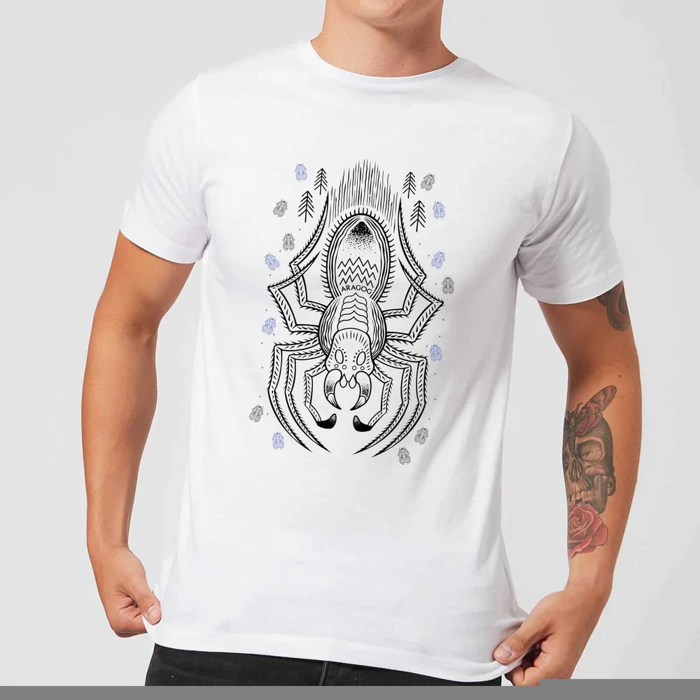 Harry Potter Aragog Line Art T-shirt - Wit - S - Wit Afbeelding 1