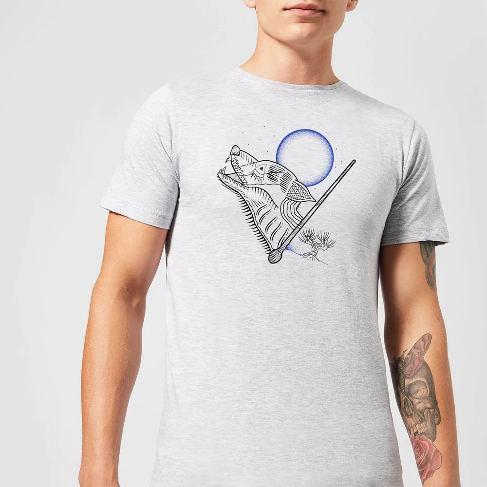 Harry Potter Werewolf Line Art T-shirt - Grijs - S - Grijs Afbeelding 1