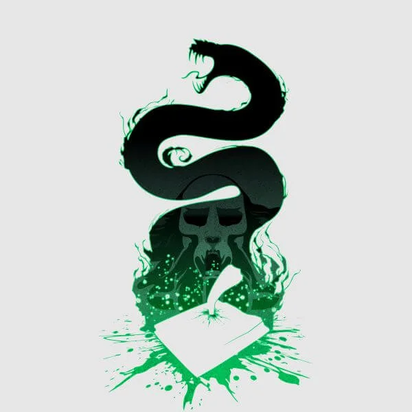 Harry Potter Basilisk Silhouette Dames T-shirt - Grijs