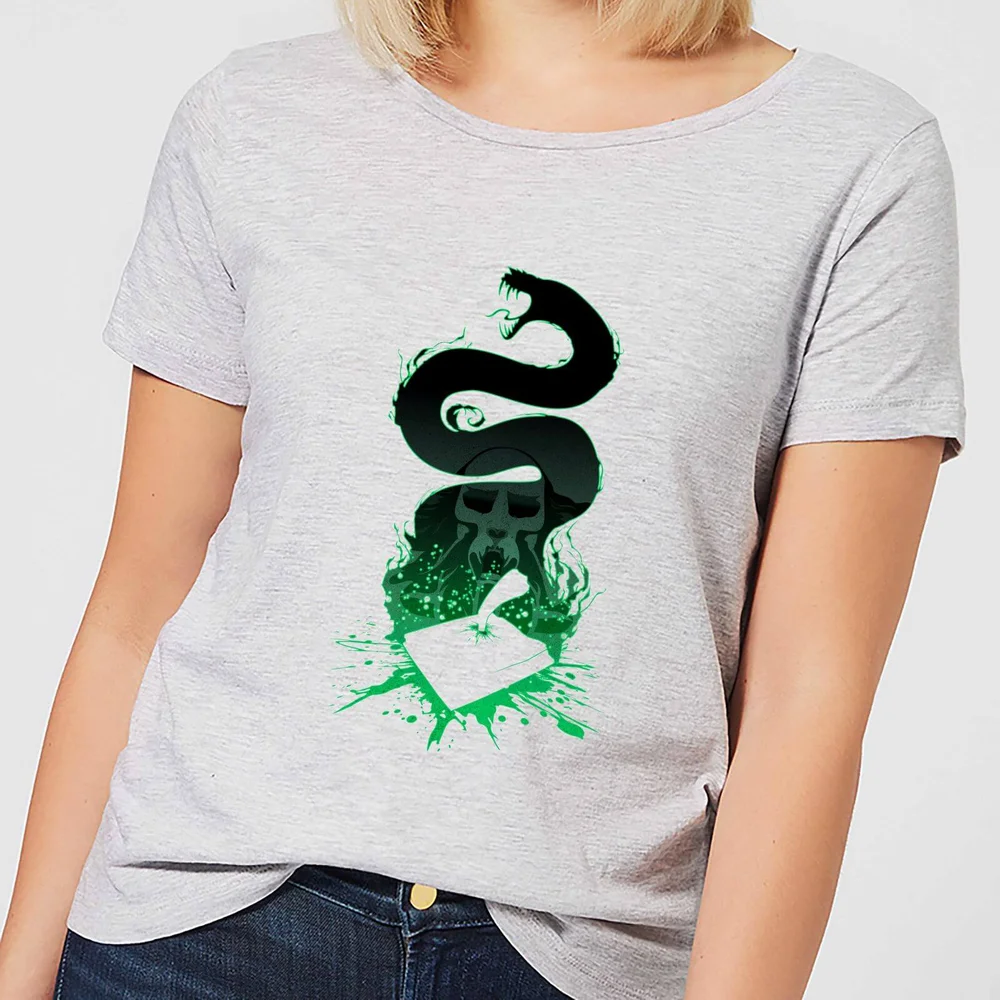 Harry Potter Basilisk Silhouette Dames T-shirt - Grijs - S Afbeelding 1