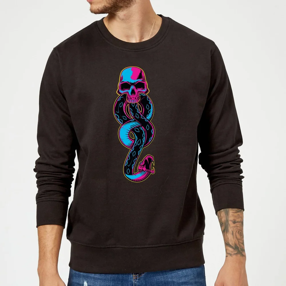 Harry Potter Neon Dark Mark Trui - Zwart - S - Zwart Afbeelding 1