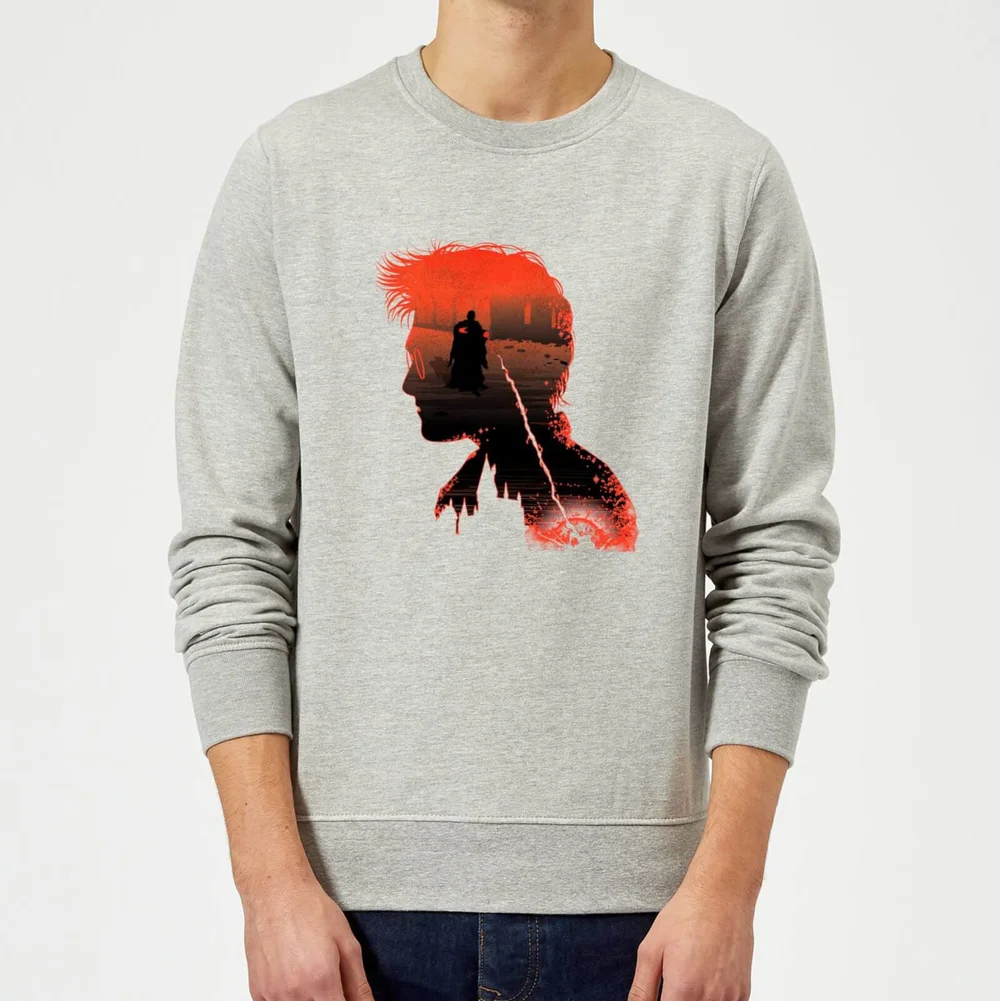 Harry Potter Harry Silhouette Battle Trui - Grijs - S - Grijs Afbeelding 1
