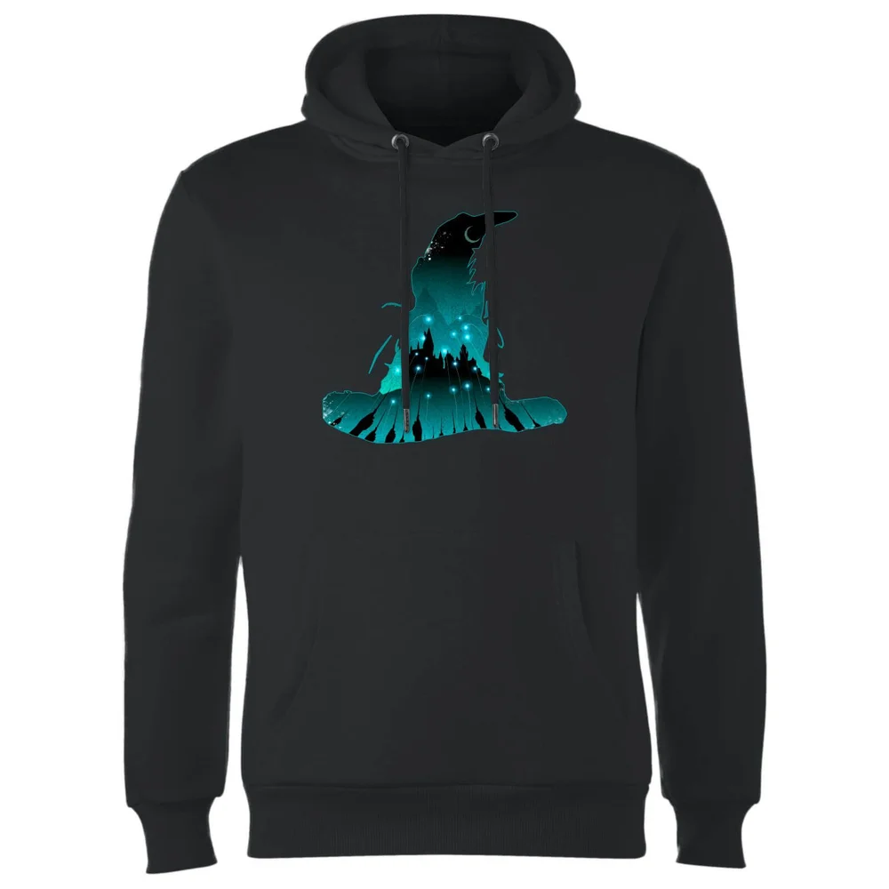 Harry Potter Hogwarts Silhouette Hoodie - Zwart - S - Zwart Afbeelding 1