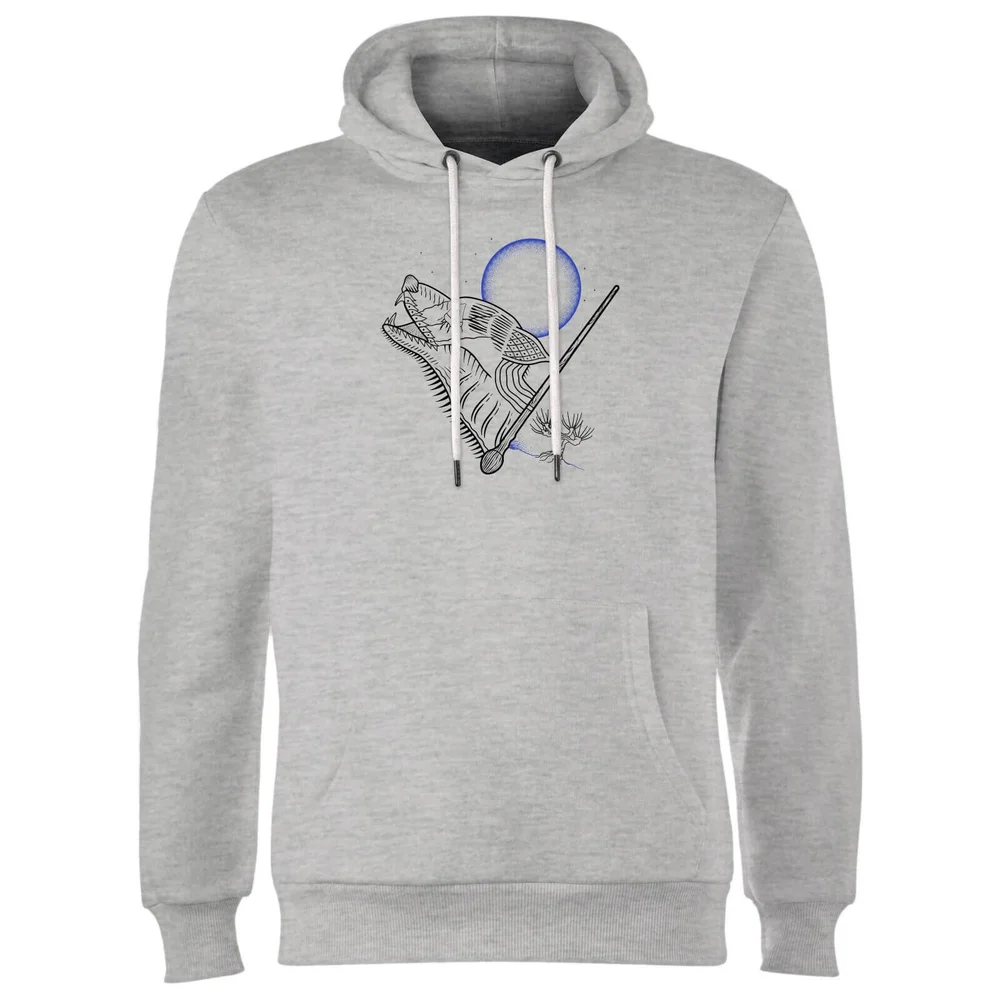 Harry Potter Werewolf Line Art Hoodie - Grijs - S - Grijs Afbeelding 1