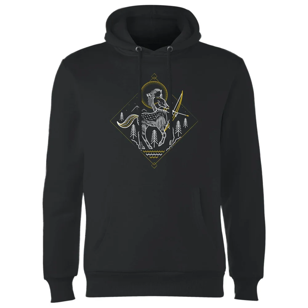 Harry Potter Centaur Line Art Hoodie - Zwart - S - Zwart Afbeelding 1