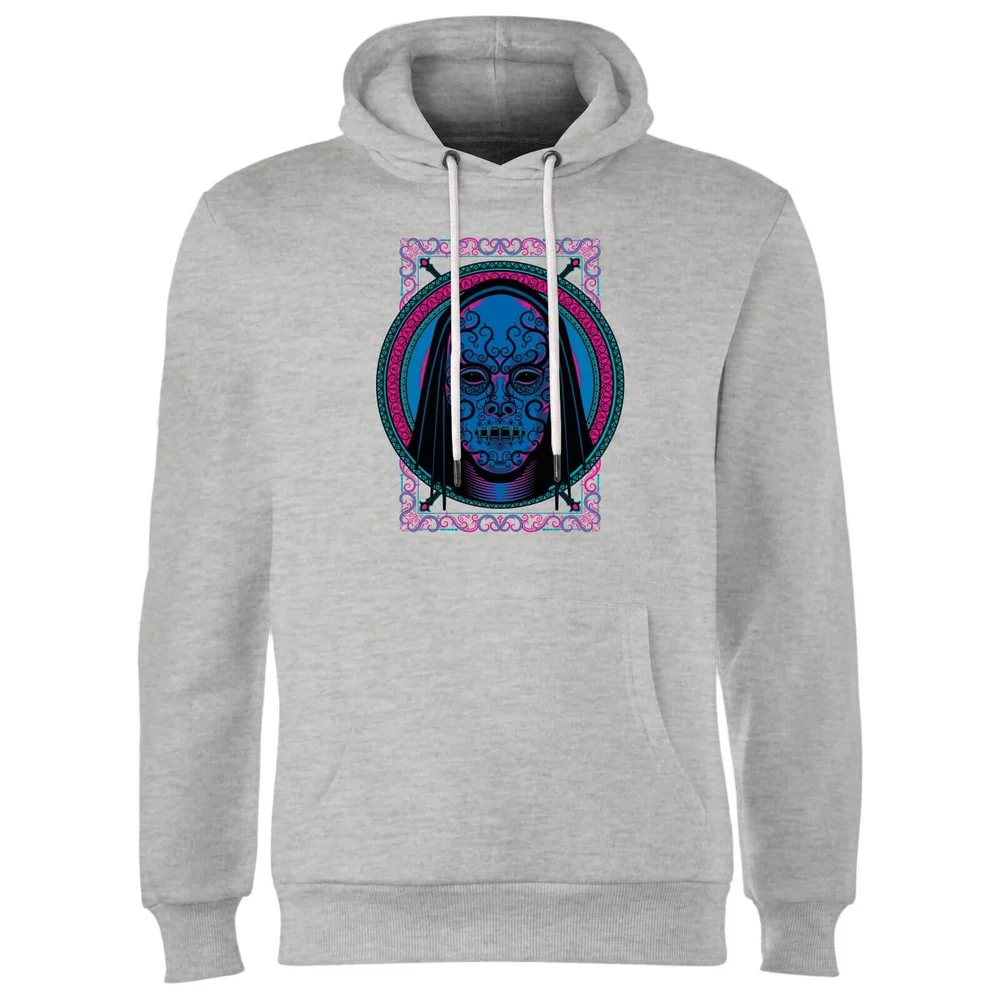 Harry Potter Neon Death Eater Mask Hoodie - Grijs - S - Grijs Afbeelding 1