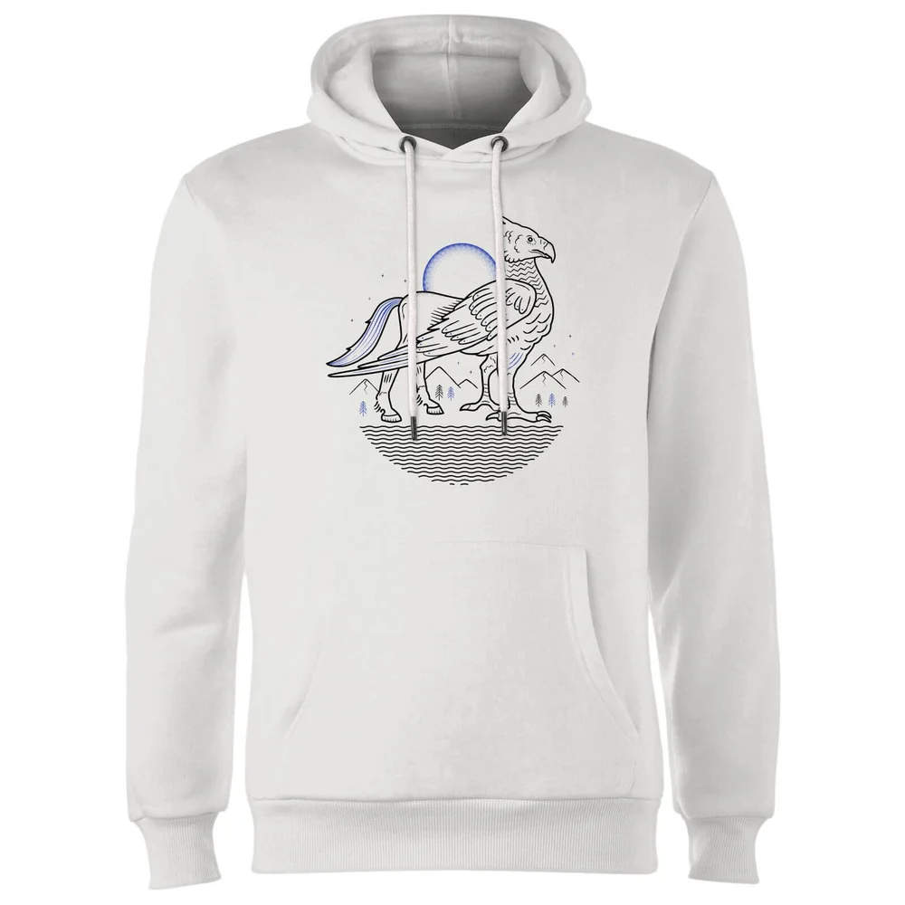 Harry Potter Buckbeak Line Art Hoodie - Wit - S Afbeelding 1