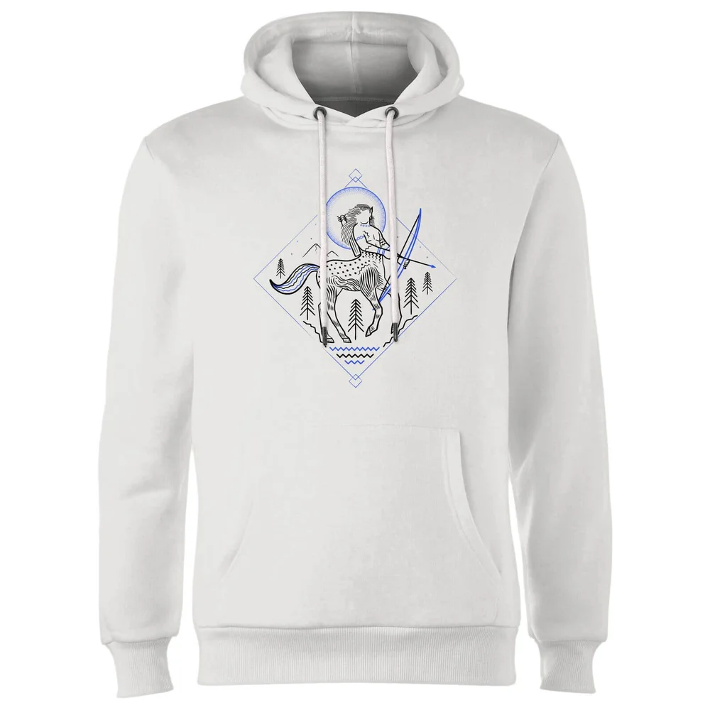 Harry Potter Centaur Line Art Hoodie - Wit - S - Wit Afbeelding 1