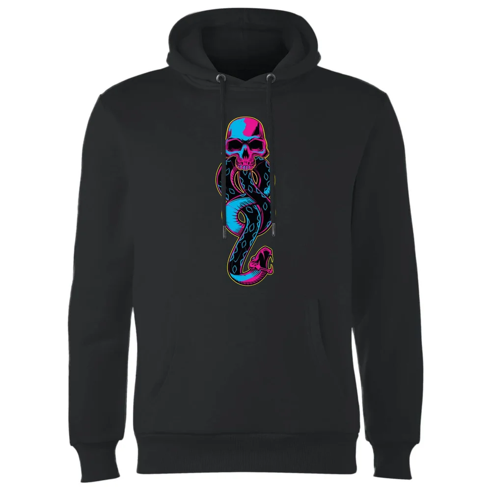 Harry Potter Neon Dark Mark Hoodie - Zwart - S - Zwart Afbeelding 1