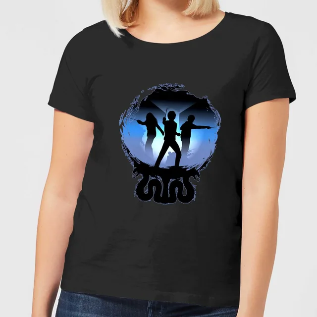 Harry Potter Silhouet Attack dames t-shirt - Zwart