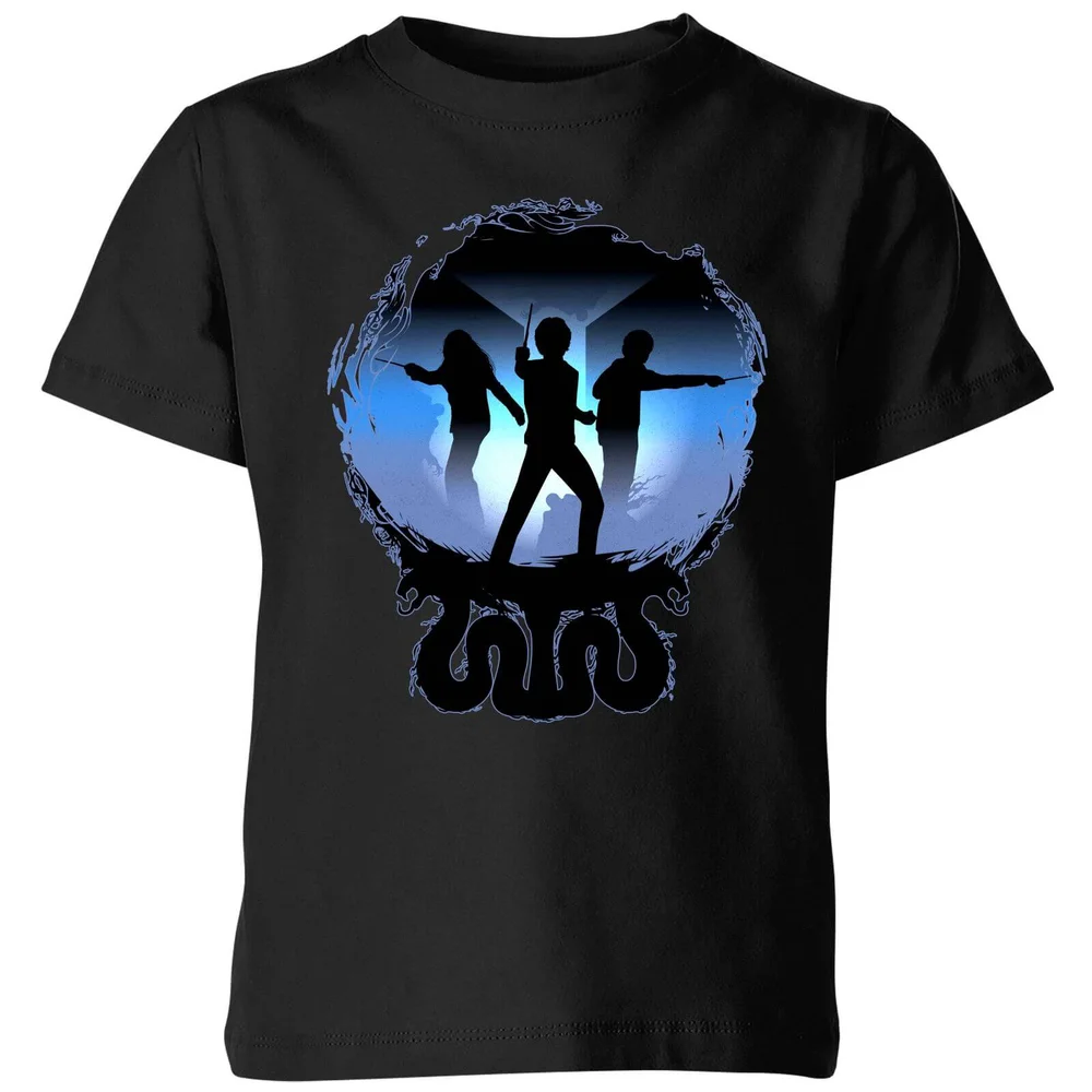 Harry Potter Silhouet Attack kinder t-shirt - Zwart - 98/104 (3-4 jaar) Afbeelding 1