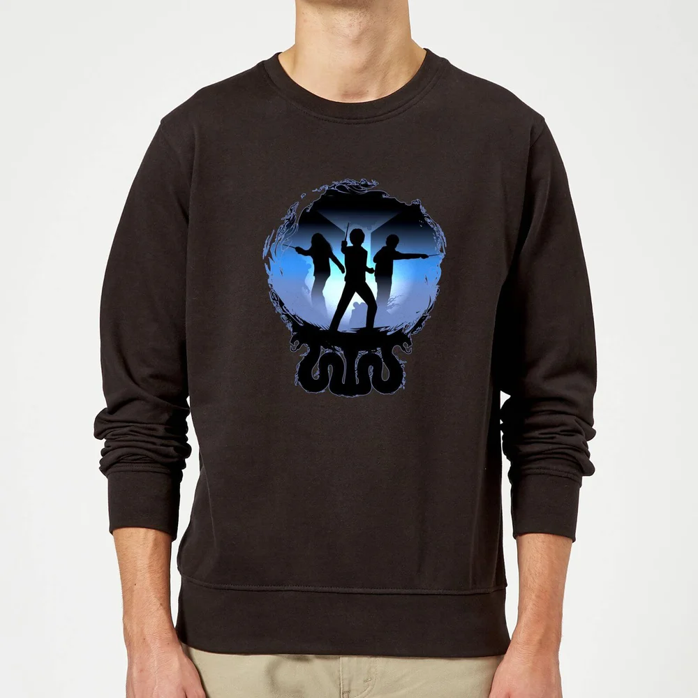 Harry Potter Silhouette Attack Trui - Zwart - S Afbeelding 1