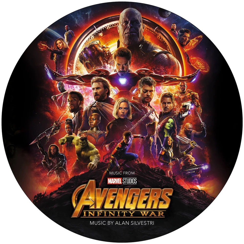 Avengers: Infinity War Limited edition picture disc vinyl LP Afbeelding 1