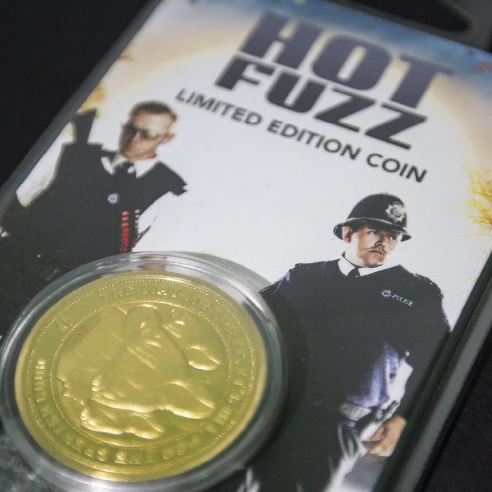 Hot Fuzz "For The Greater Good" Verzamelmunt: Gouden Variant - Zavvi Exclusive Afbeelding 1