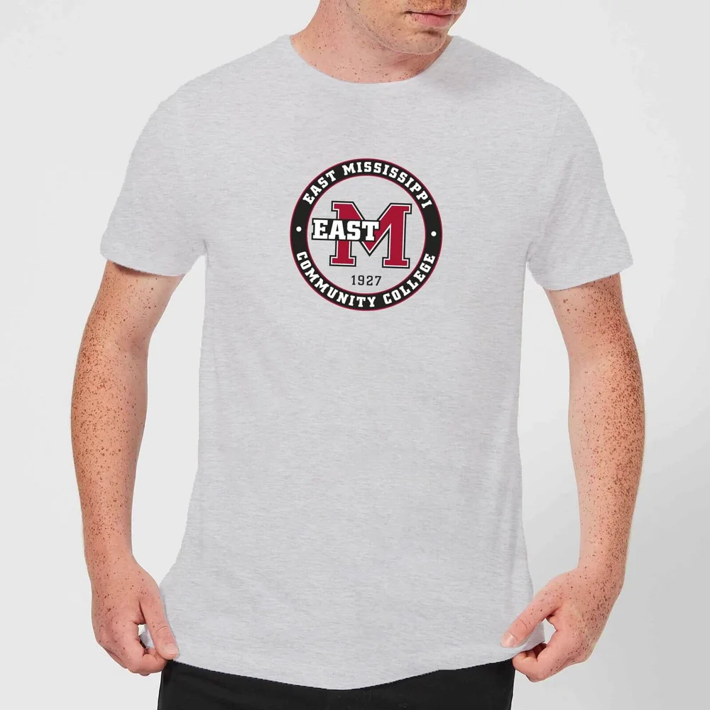 East Mississippi Community College Seal Men's T-Shirt - Grey - S Afbeelding 1