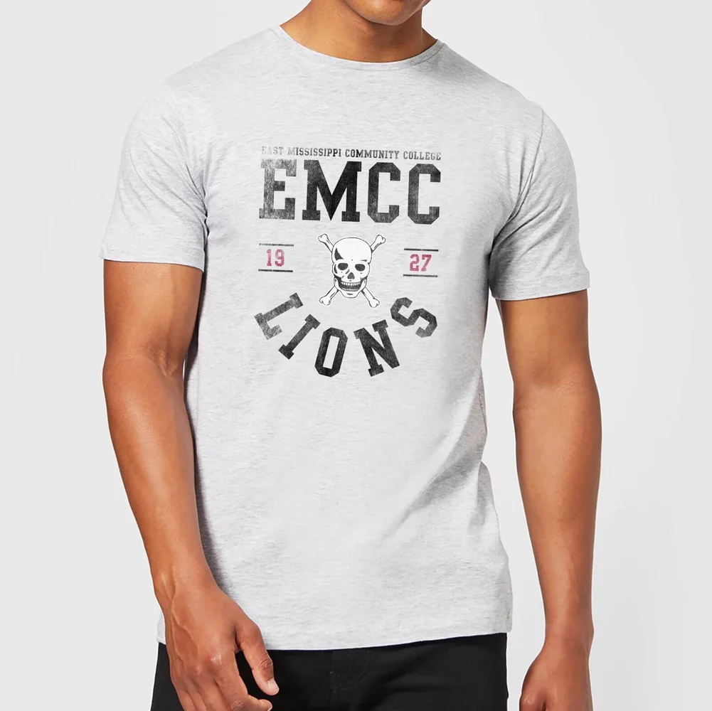 East Mississippi Community College Lions Men's T-Shirt - Grey - S Afbeelding 1